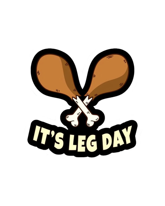 Its a Leg Day Quirky Chicken - Gym Laptop Sticker